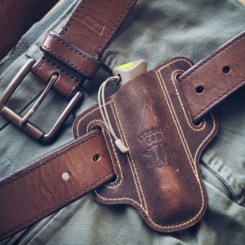 Opinel No.9 Leather Holster / Sarung Pisau / Lumintop / Olight / Armytek / Nitecore / Vape / Pouch, 