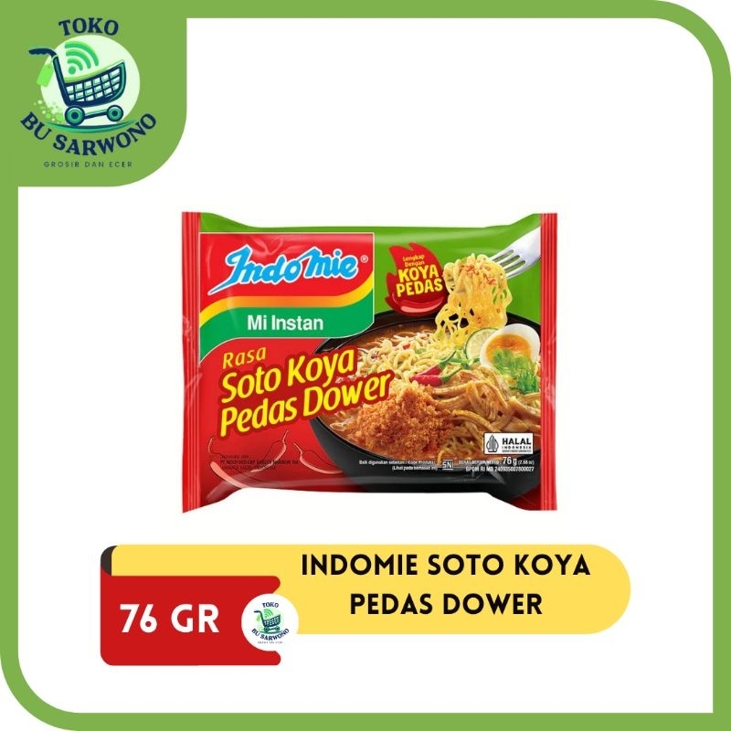 

INDOMIE SOTO KOYA PEDAS DOWER 76 GRAM SATUAN
