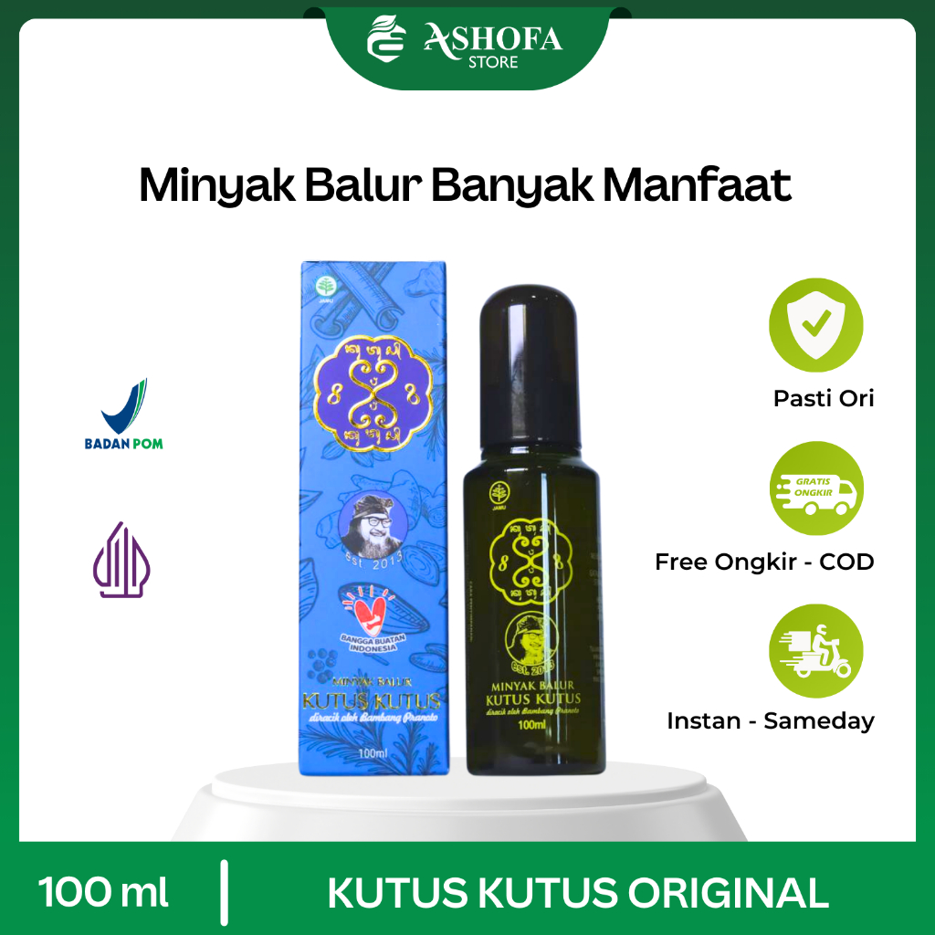 Minyak Kutus Kutus Original 100% Bali Minyak Balur Gosok Pijat Kutus2 Official Store Asli