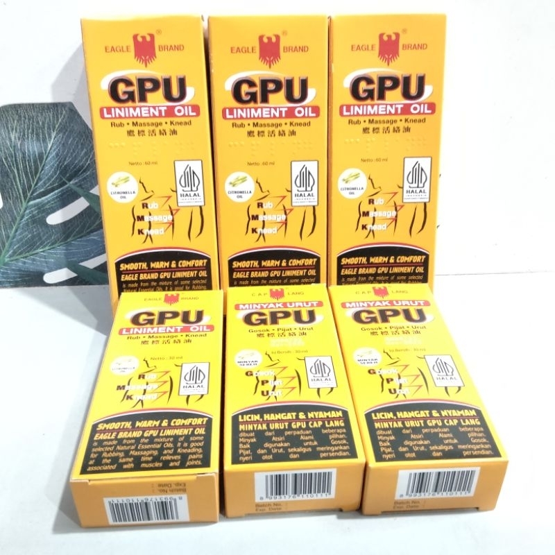 GPU minyak urut 30ml/60ml/minyak urut/Gpu