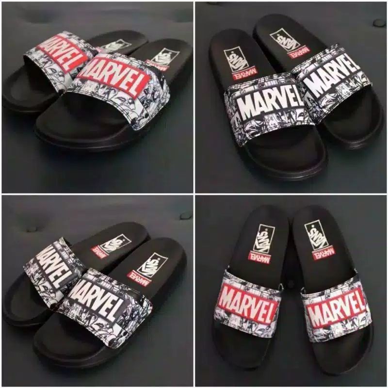 Sandal MARVEL Sendal Selop Slip On Anti Licin Slide Pria Casual Santai Karet Ringan Trend BG-949