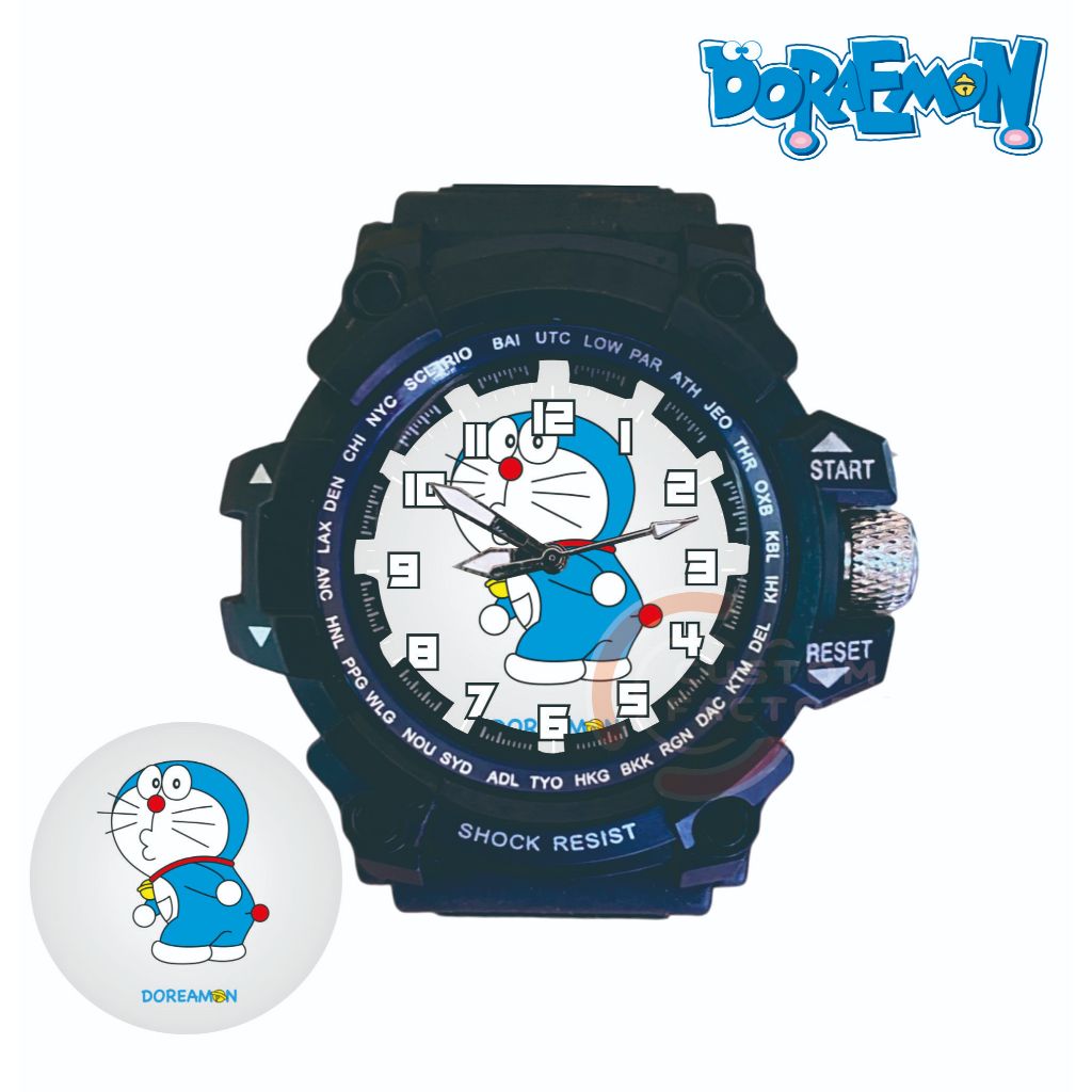 Jam Tangan Anak Sport Karakter Doraemon