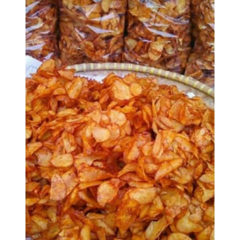 

Kripik/Keripik Singkong Balado Pedas Manis 500 gram