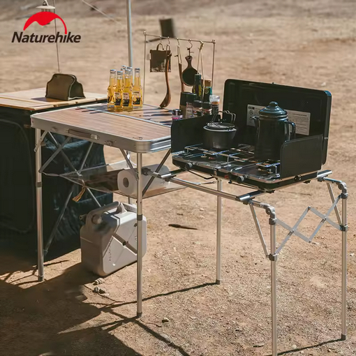 MEJA LIPAT CAMPING KITCHEN PORTABLE  ALUMINIUM NATUREHIKE CNH22JU051