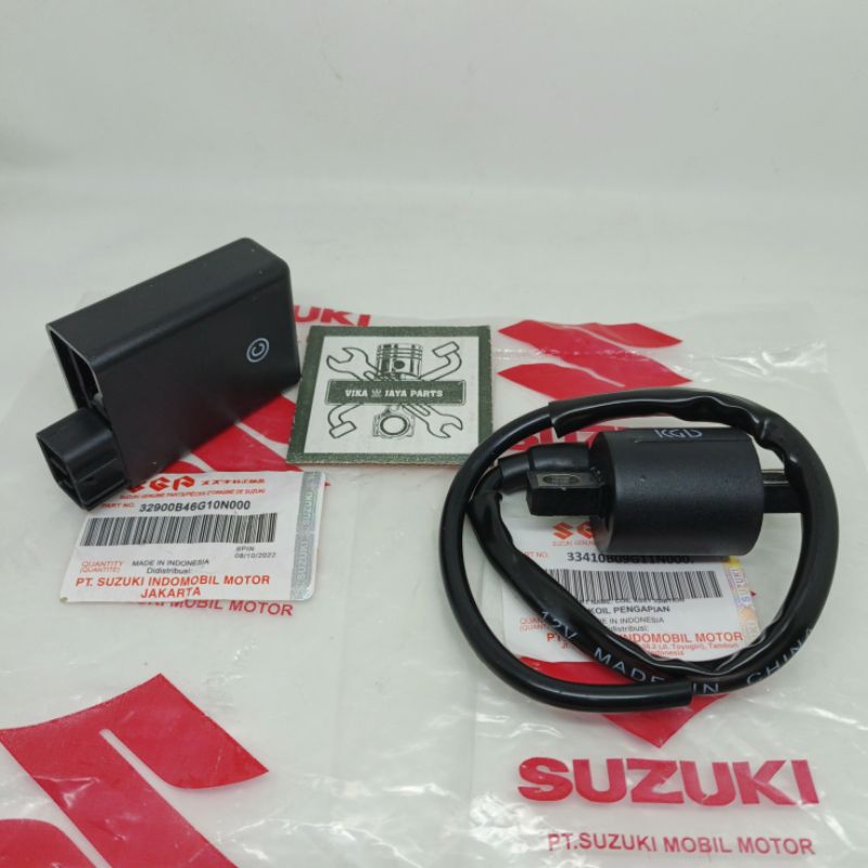 CDI UNIT ASSY + KOIL PENGAPIAN SUZUKI SPIN 125 SKYDIVE SKYWAVE ORI SGP