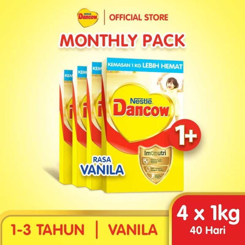 

(4 PCS) DANCOW 1+ MADU VANILA 1KG