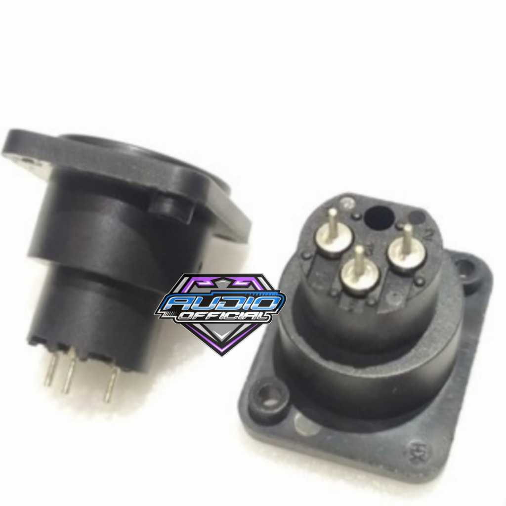 Soket Canon Body XLR / Socket Female Cannon Bahan Pvc