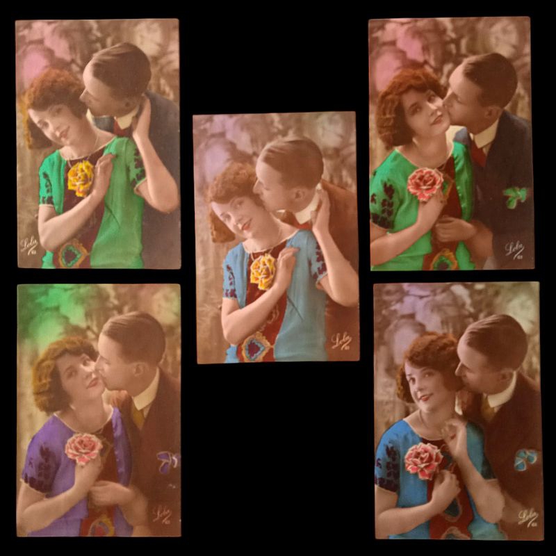 

Antik Kartu Pos Eropa Tua Set Made in Franca Kode Lola 61 Era 1930an