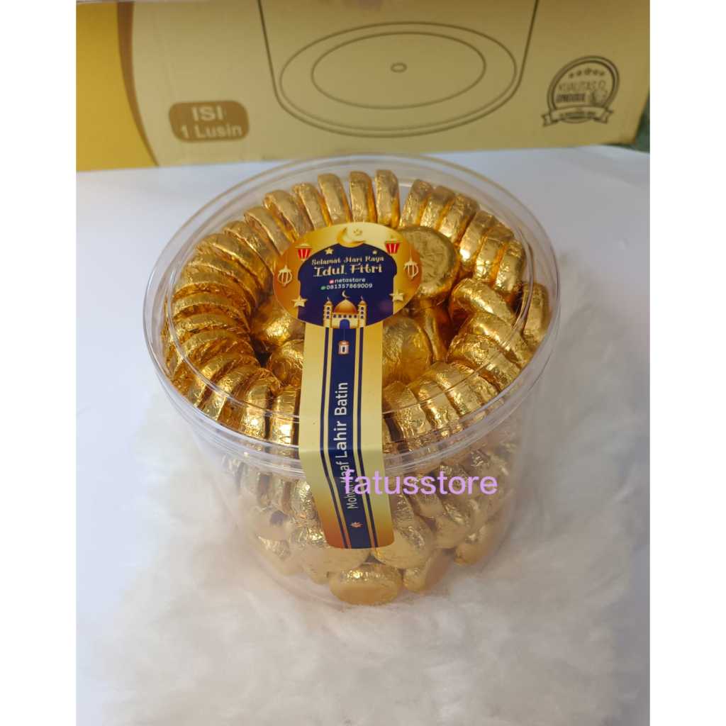 

Coklat L'agie GOLDEN COIN isi kismis Toples 1 kg