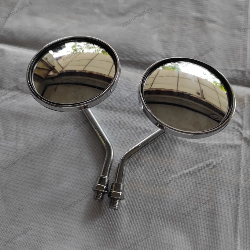 Spion Bulat Chrome / Spion bulat / spion motor / spion buat honda / spion bulat yamaha / spion motor