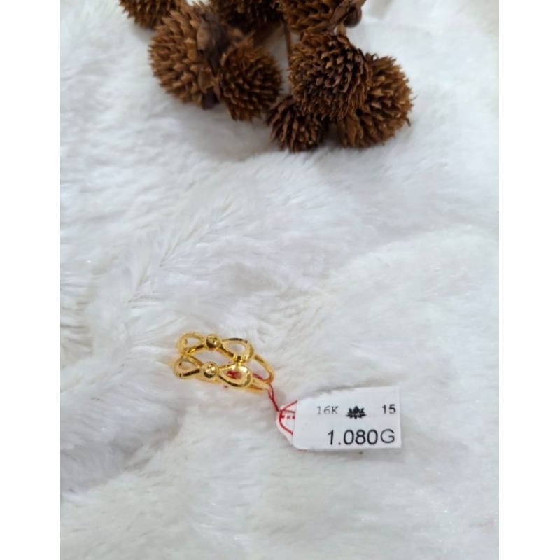 Cincin emas 70 infinity tumpuk