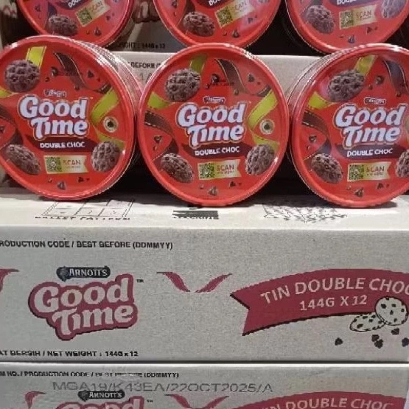 

(1 DUS) Good Time 144 Gram Goodtime Grosir Kue Kaleng Lebaran Murah
