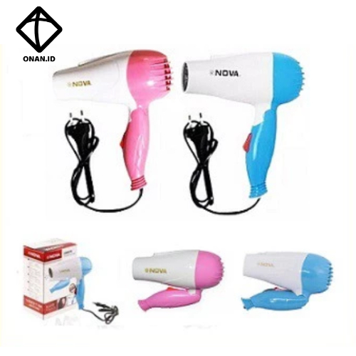 ONAN Hair Dryer Mini Lipat Nova N-658 / Alat Pengering Rambut Mini