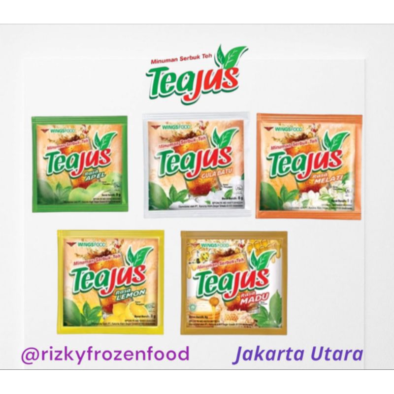 

Tea Jus Minuman Serbuk Instan 1 Renteng Isi 10