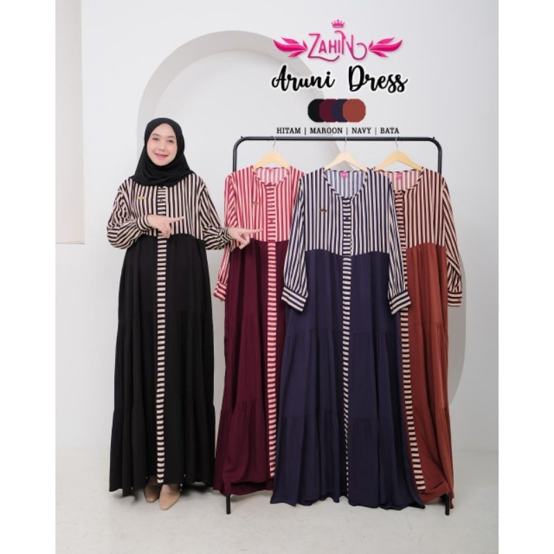 ARUNI DRESS by ZAHIN Gamis Terbaru Gamis Elegan Gamis Murah Berkualitas