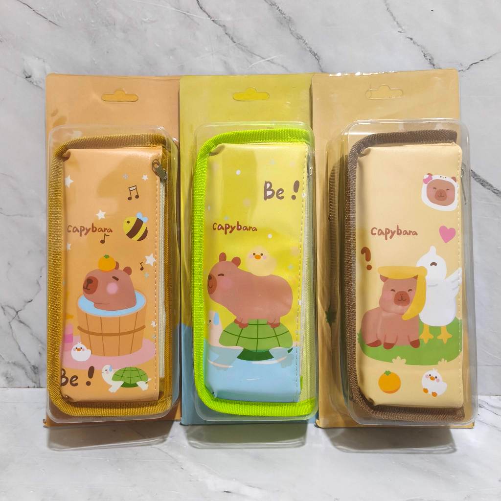 

Kotak Pensil Premium Lucu Print Capybara / Pencil Case Cute Kapibala Capibala Canvas