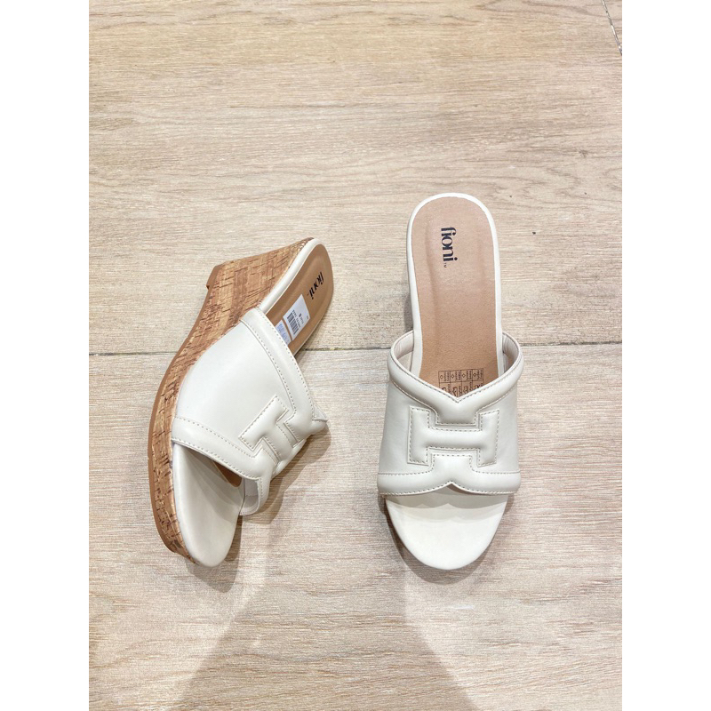 ❗️SALE Payless Fioni Womens Ernie Cork Wedges - Ivory