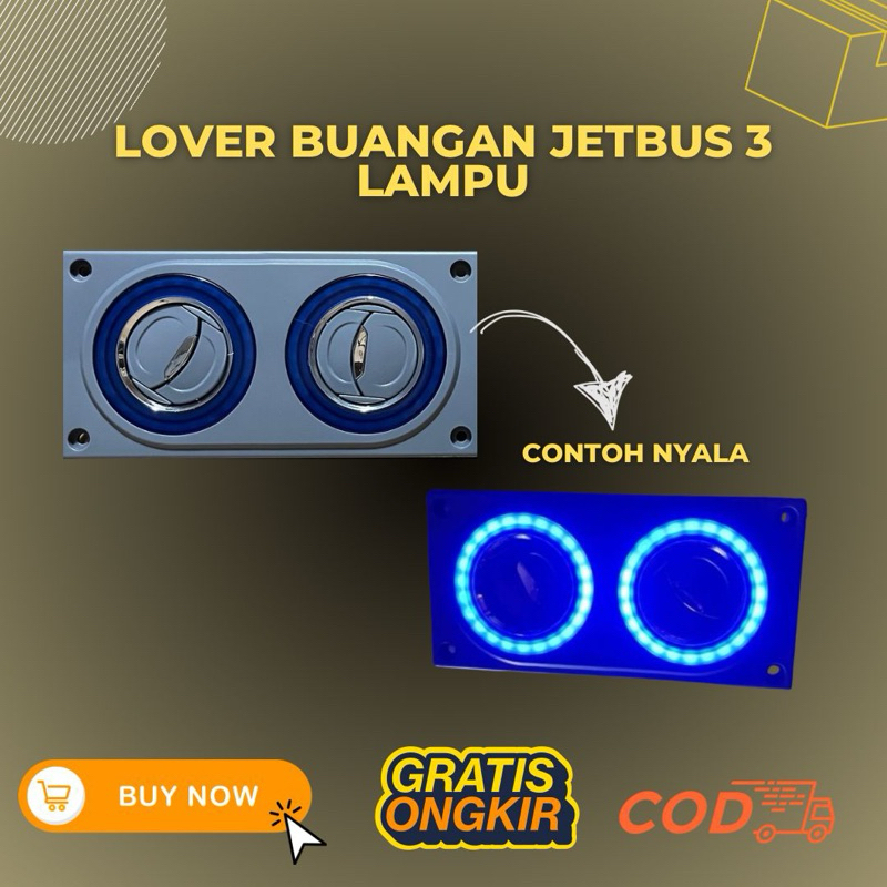 <<READY STOCK>> LOVER BUANGAN AC JETBUS 3 LAMPU // LOVER ENGKEL JETBUS 3 PAKAI LAMPU