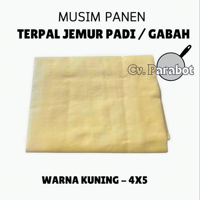 Terpal  jemur padi Lot Hamparan Padi 4x5 Ukuran Jumbo Gabah Padi