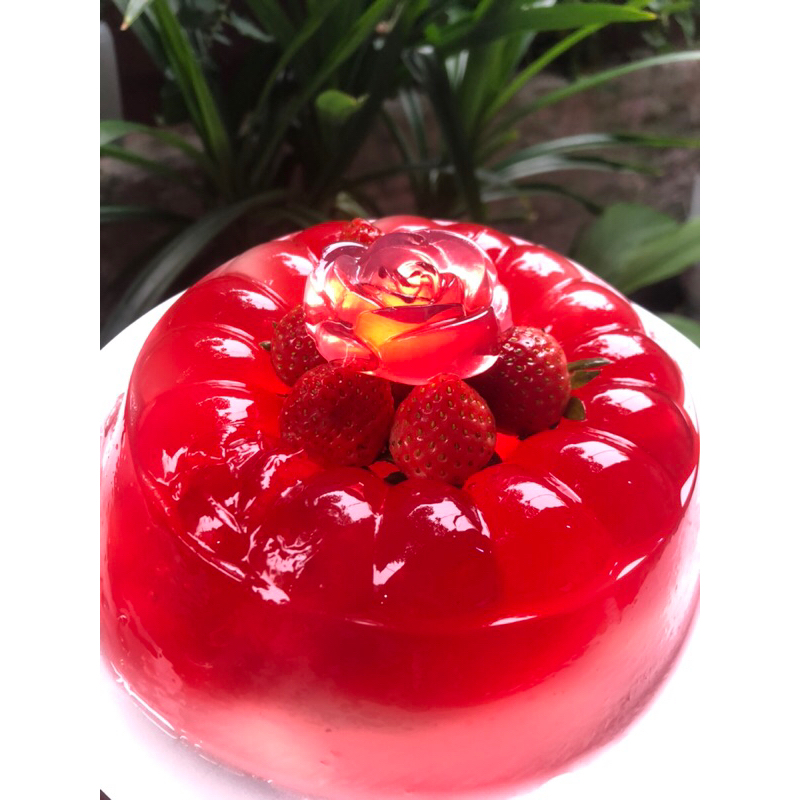 

puding strawberry