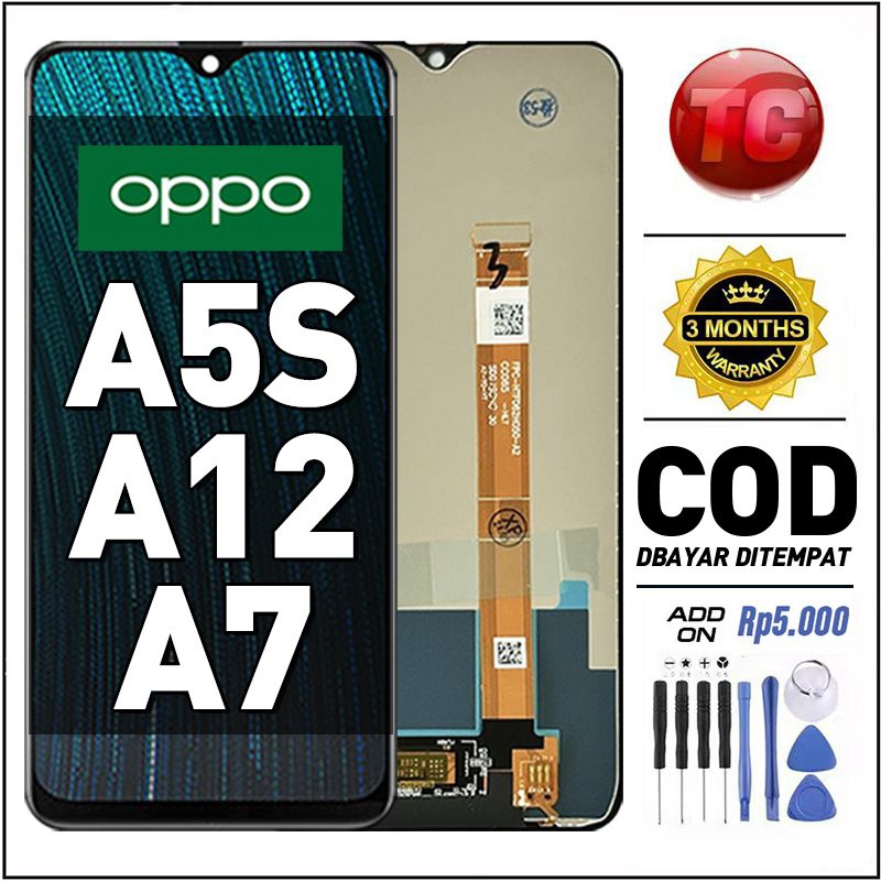 LCD OPPO A5S OPPO A12 A7 Original 100% Fullset ori asli hp Touchscreen Murah For Glass Touch Screen 