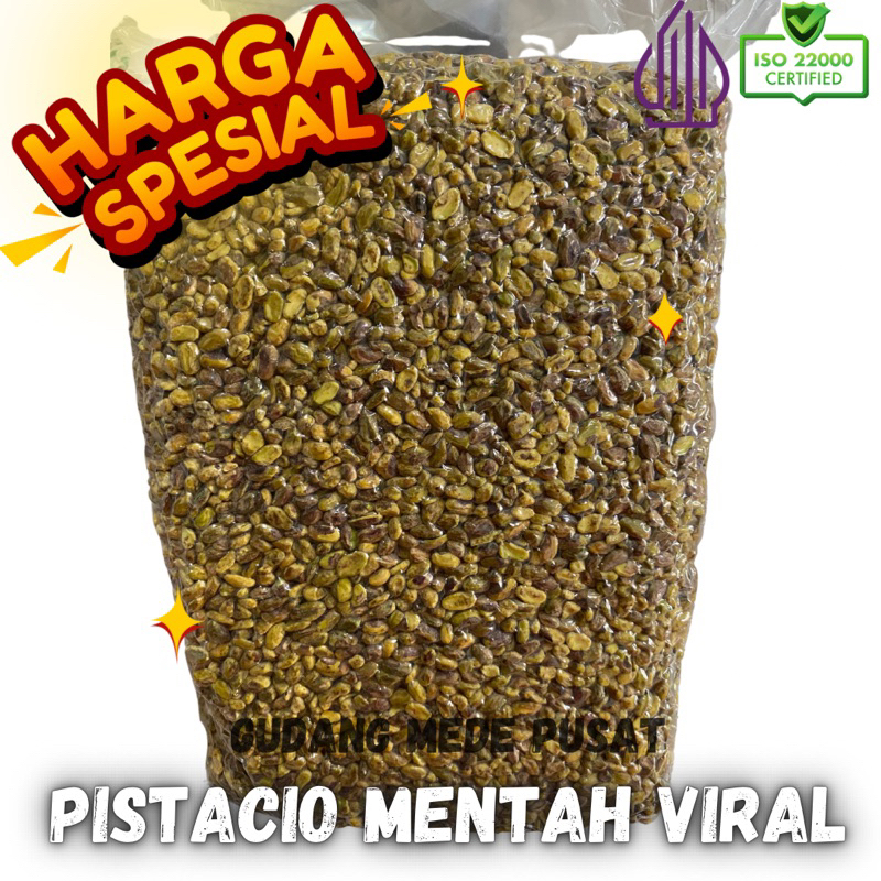

kacang pistacio viral mentah