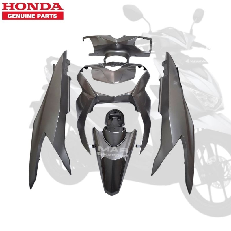 Full Set Body Halus Honda Beat Deluxe Silver 2021 2023