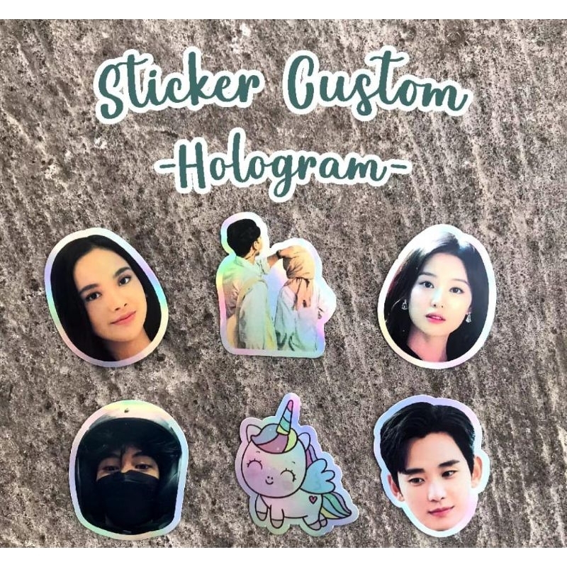 

STIKER HOLOGRAM/STIKER CUSTOM/STIKER WAJAH/STIKER FOTO BEBAS