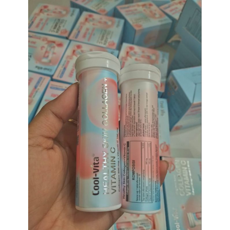 

(1pcs) coolvita pemutih badan 1botol isi 10 tablet