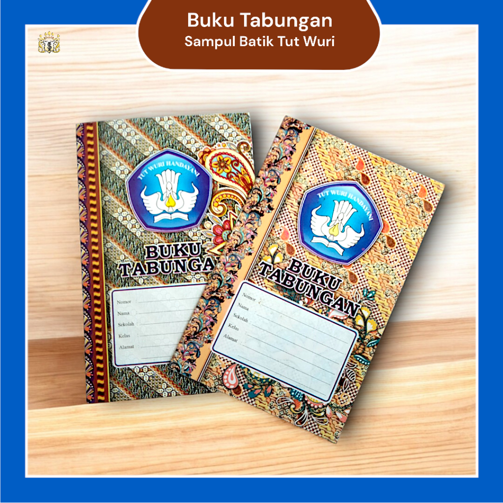 

Buku Tabungan Anak Sekolah Sampul Batik Logo Tut Wuri / 2 Varian / Standart Sekolah Murah Serbaguna