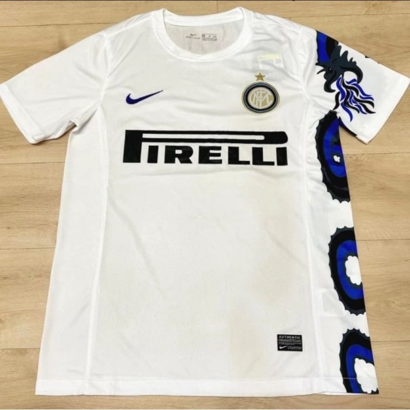 Jersey Kaos Baju Sepak Bola Retro Klasik Classic Jadul Lawas Vintage Inter Milan Home Away 3rd Putih