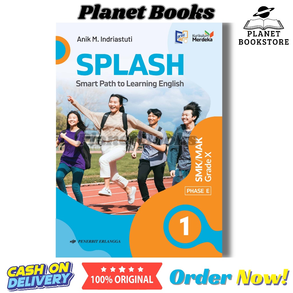 BUKU SMK SPLASH (BAHASA INGGRIS) KELAS 1 10 SMK/MAK PENERBIT ERLANGGA KURIKULUM MERDEKA