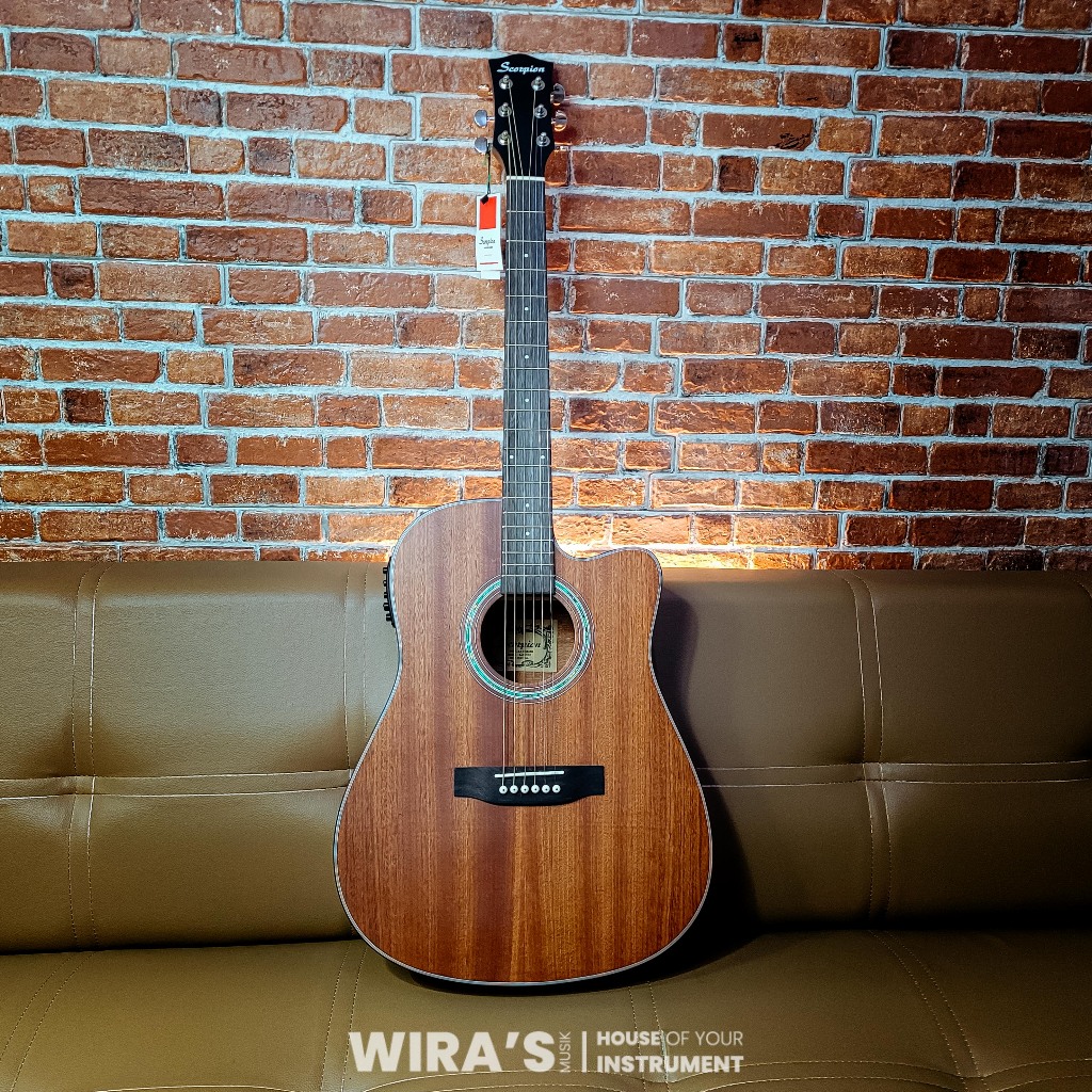 Gitar Akustik Elektrik Scorpion SA60CEQ