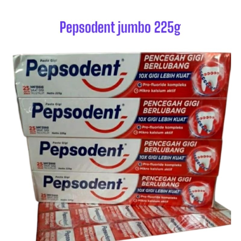 pepsodent pasta gigi jumbo 225gr / pepsodent odol jumbo