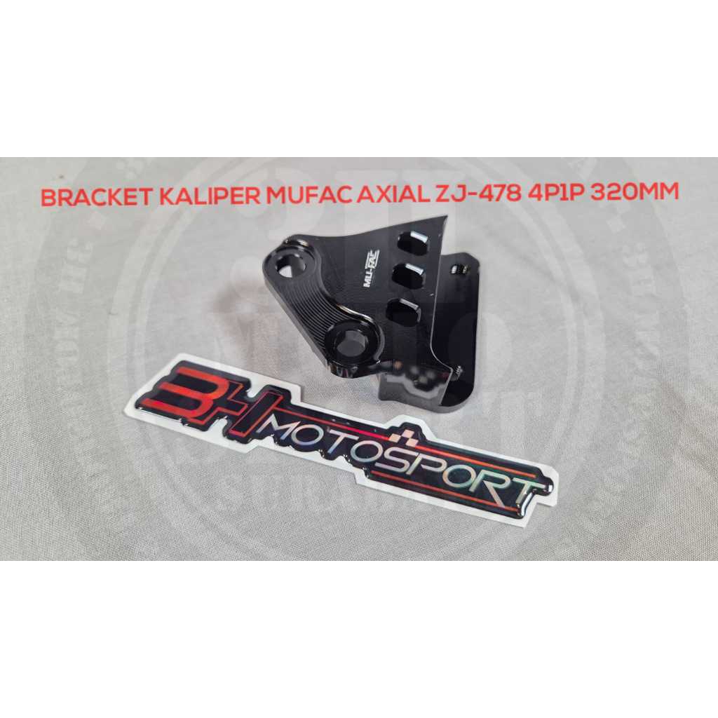 BRACKET KALIPER MUFAC AXIAL ZJ-478 N250FI 4P1P 320MM HITAM