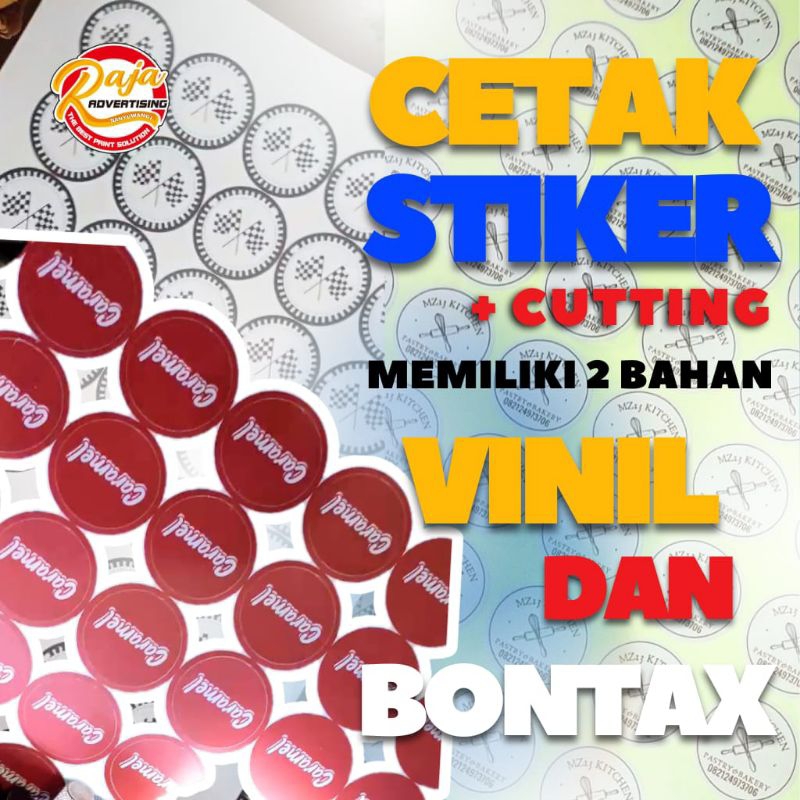 

STIKER KEMASAN | STIKER KISSCUT | STIKER VYNIL, BONTAX