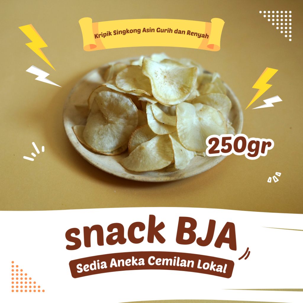 

SNACK BJA - Aneka Keripik Singkong Talas Asin Gurih dan Renyah