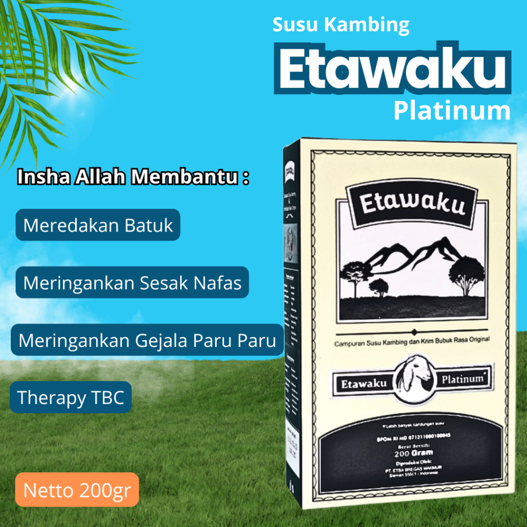 

Susu Kambing Etawa Etawaku Platinum Therapi Radang Paru Ashma TBC