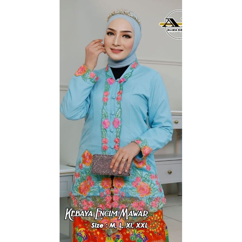 kebaya encim/kebaya bordir polos/kebaya modern