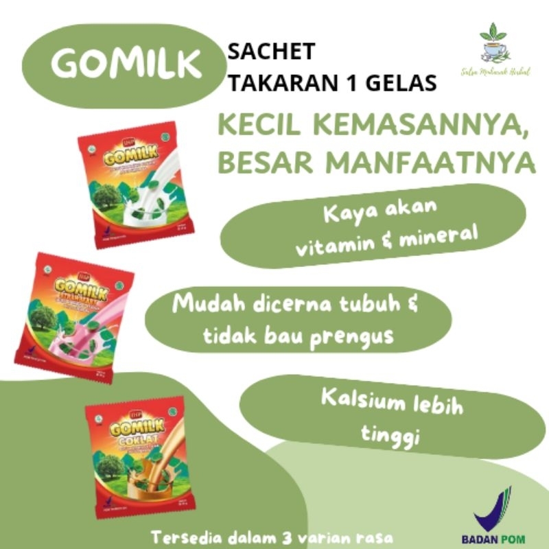 

GOMILK Susu Kambing Etawa Bubuk Kemasan Sachet 25gr