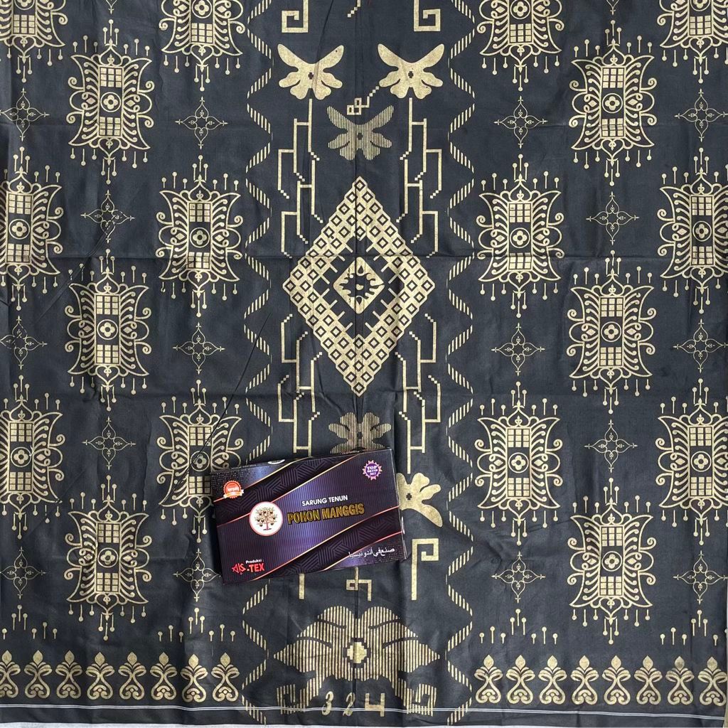 Sarung 100 Ribu 3 Pcs Free Box| Sarung Tenun Dewasa Cap Pohon Manggis bahan katun tebal paket hemat
