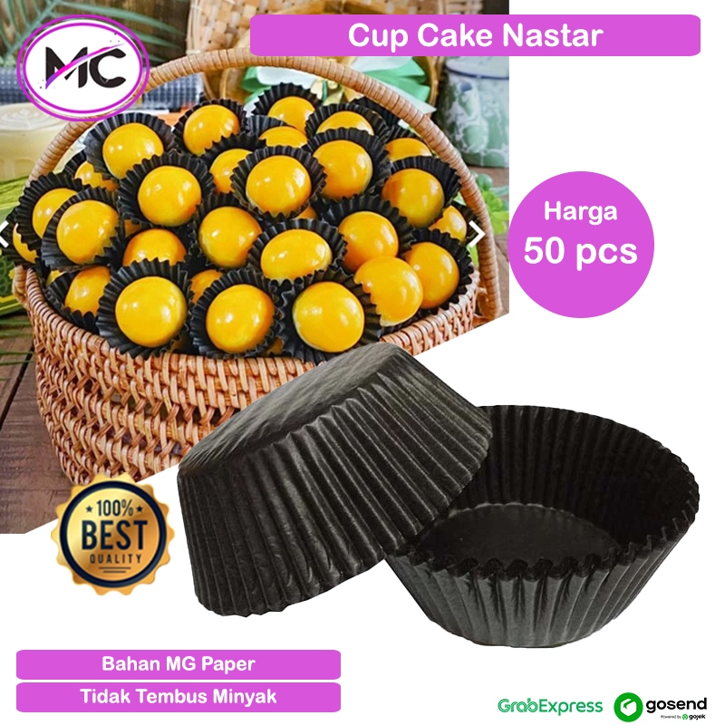 Kertas Nastar Mini Bulat Hitam Cup Paper Kue Kecil Kertas Baking Papper Snack Cupcake Koko Krunch Co