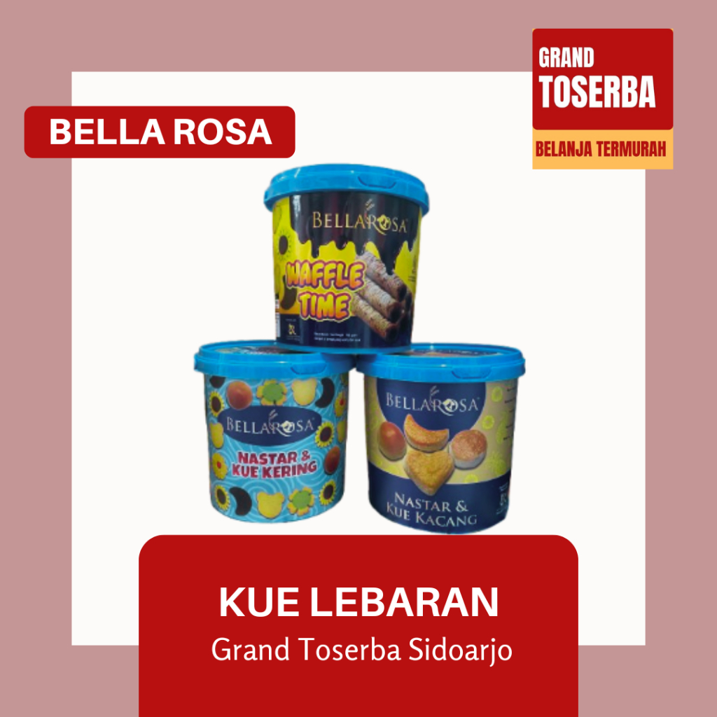 

BELLAROSA ANEKA BISKUIT DAN JAJANAN LEBARAN / COKELAT / BISKUIT /WAFFER