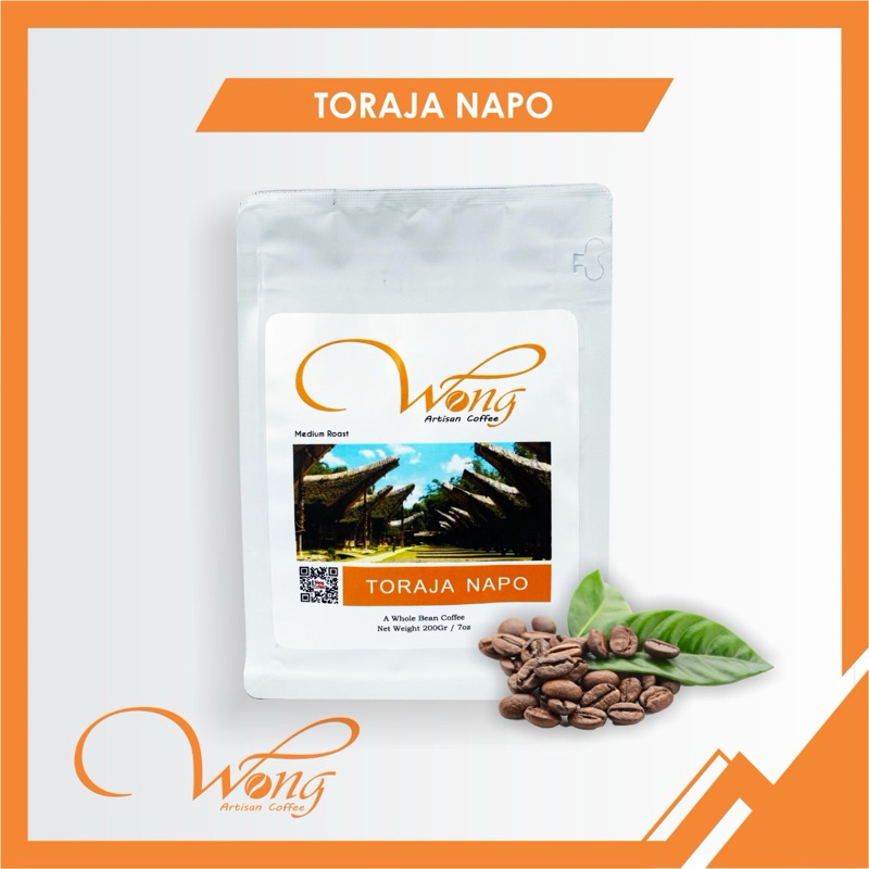 

Kopi Arabica Toraja Napo 200Gram Medium roast - Biji Kopi