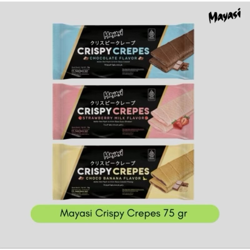 

MAYASI CRISPY CREPE 75gr/snack enak/cemilan ringan