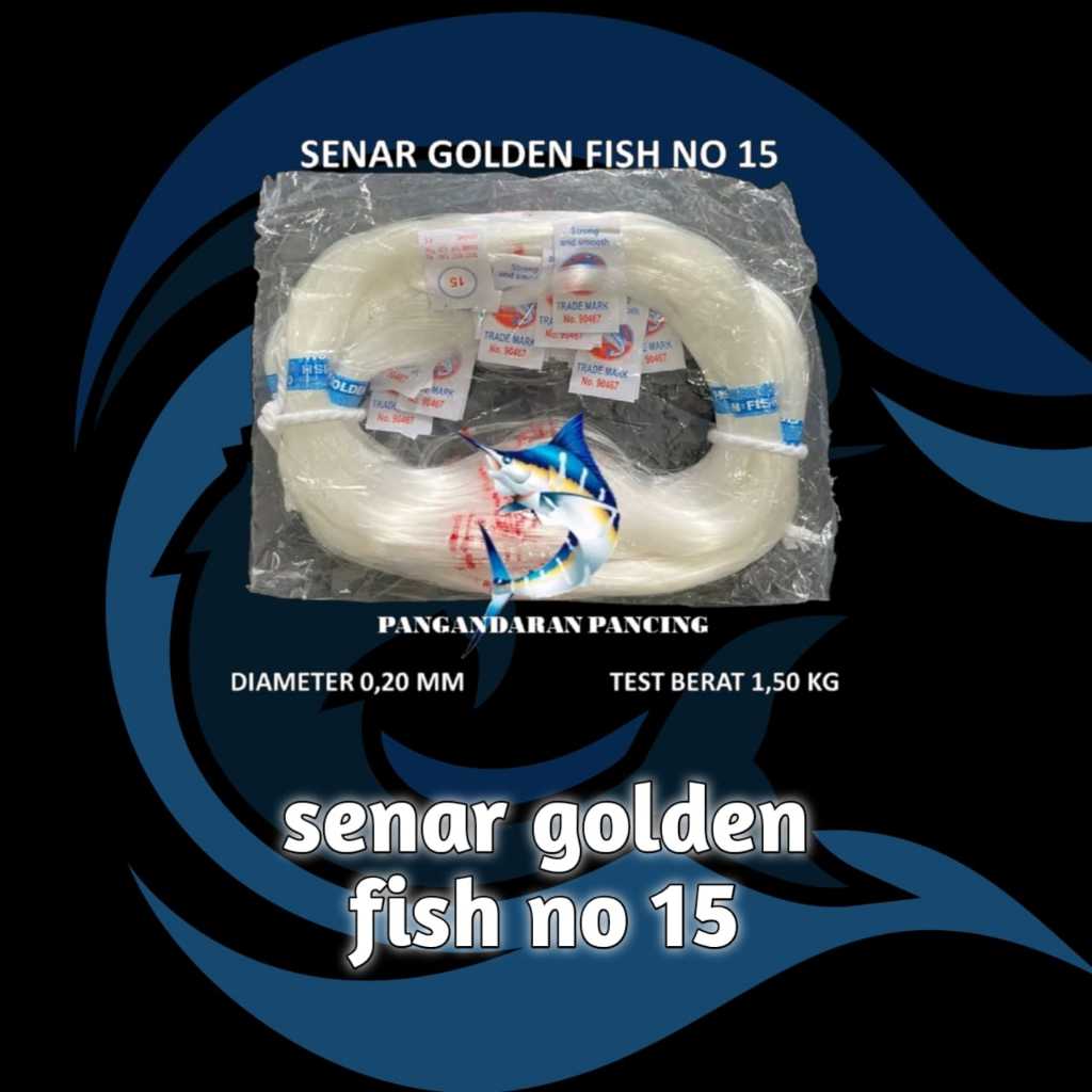Senar Golden Fish no. 15 Senar Bening Senar Pancing penangkap ikan