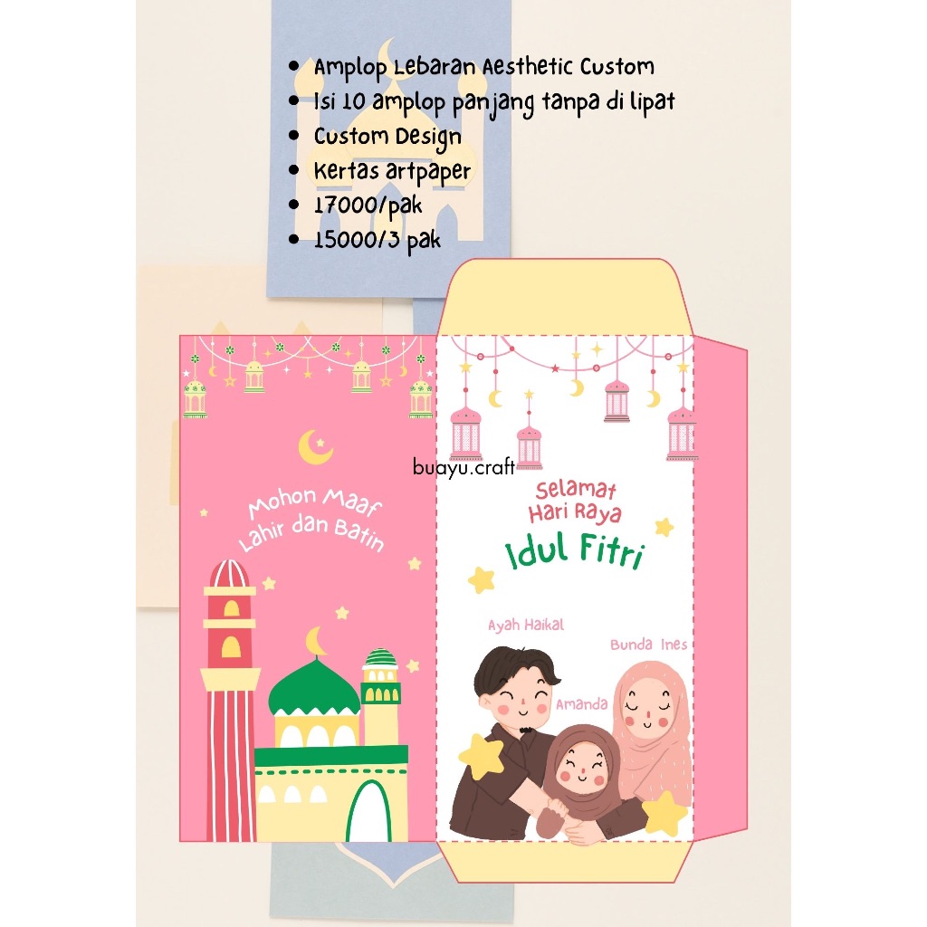 

Amplop Lebaran Aesthetic Custom