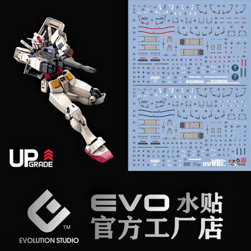 HG RX-78-2 GUNDAM BEYOND GLOBAL WATER DECAL EVOLUTION MONSTER SIMP DECAL