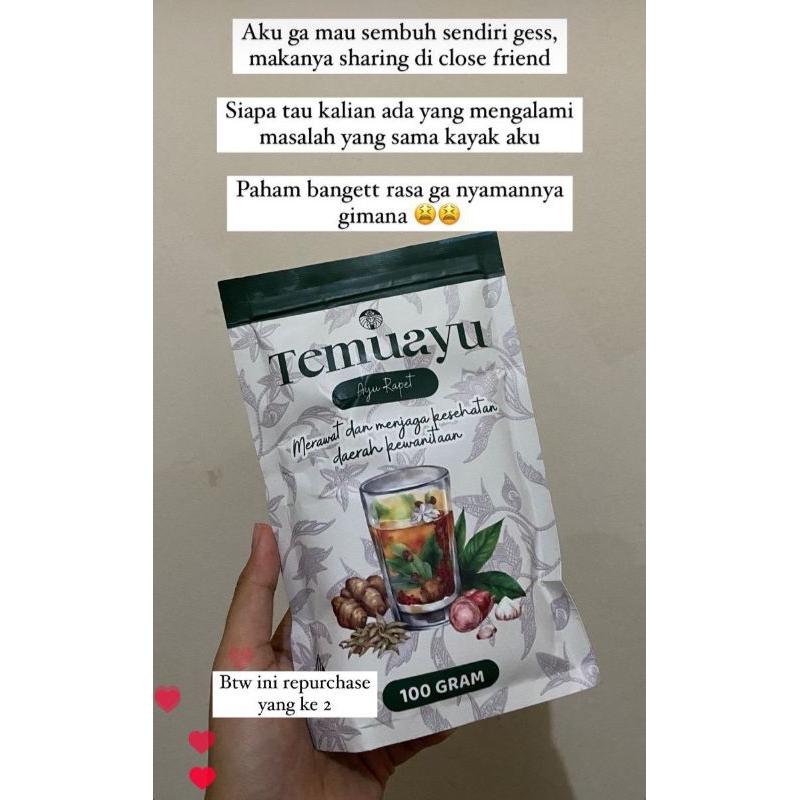 

TEMUAYU, Herbal untuk keputihan, melancarkan haid, bau tak sedap dll
