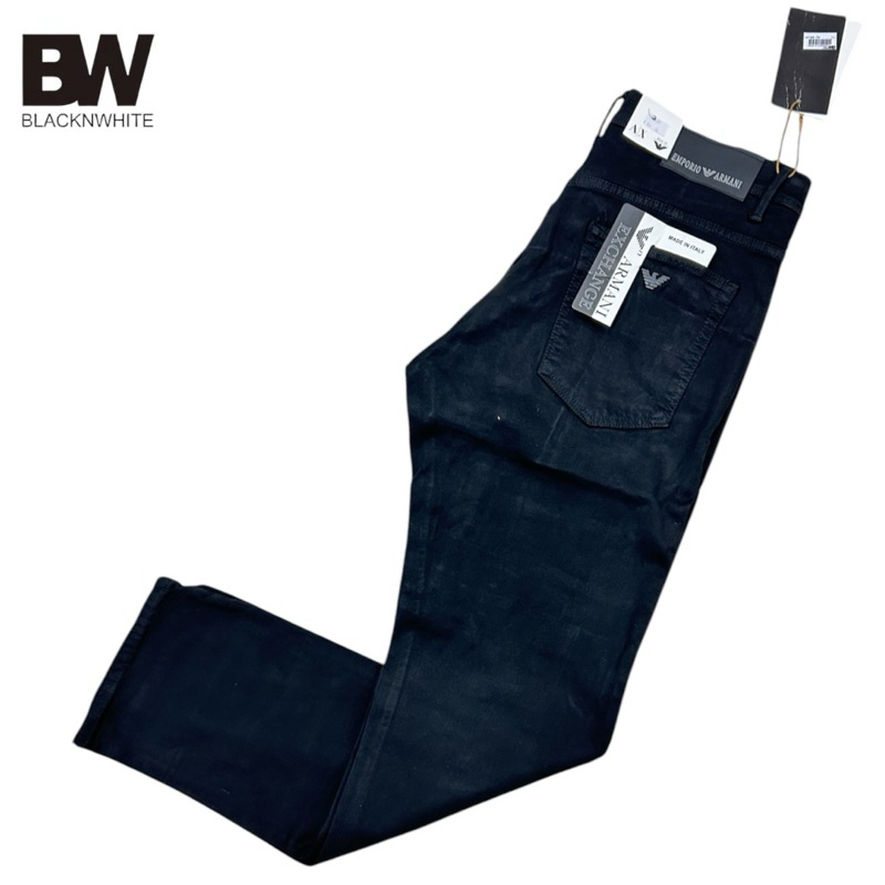 Celana Emporio Armani Casual Unisex Casual Santai Celana Kerja